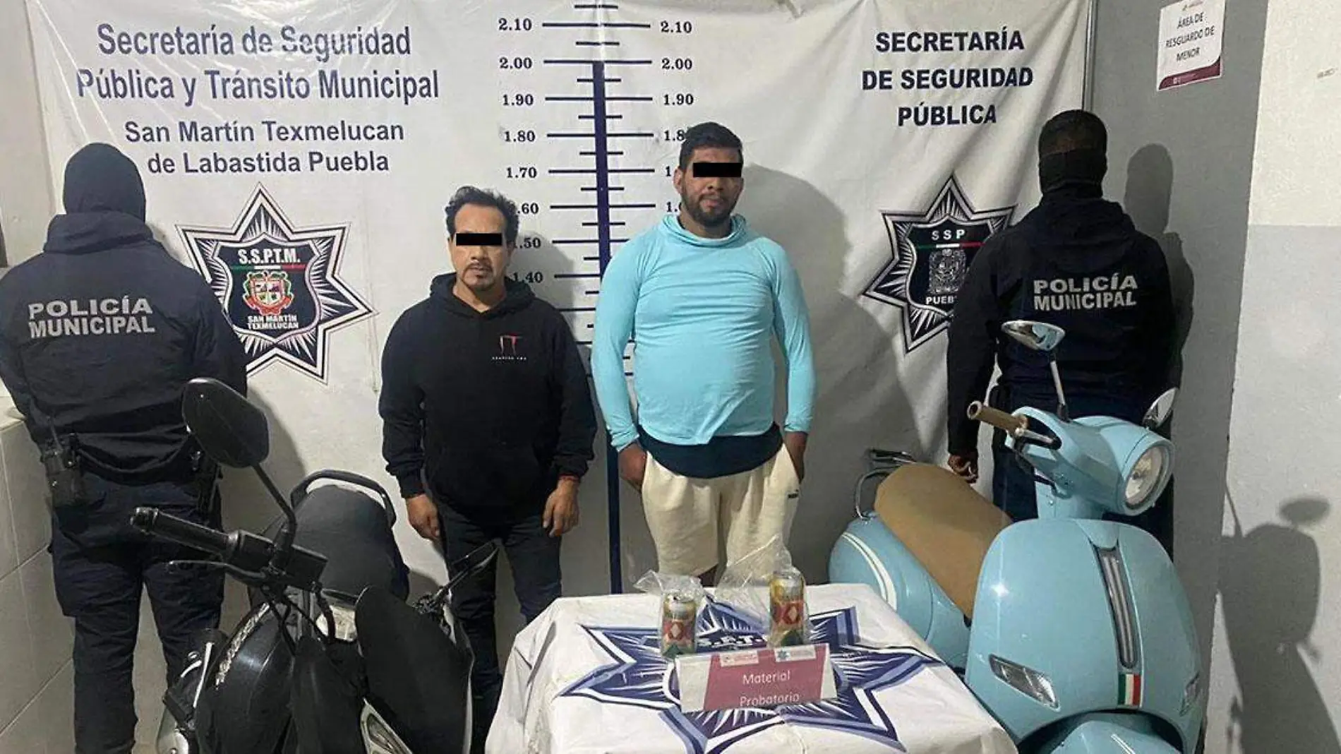 Detuvieron  dos masculinos en la comunidad de San Cristobal Tepatlaxco